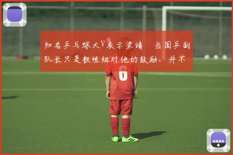 知名乒乓球大V表示梁靖崑当国乒副队长只是教练组对他的鼓励,并不是给他参加洛杉矶奥运会的承诺
