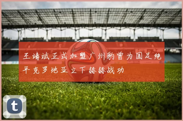 王靖斌正式加盟广州豹曾为国足绝平克罗地亚立下赫赫战功