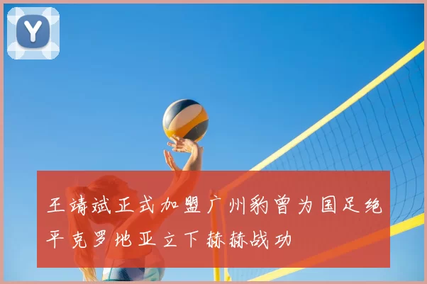 王靖斌正式加盟广州豹曾为国足绝平克罗地亚立下赫赫战功